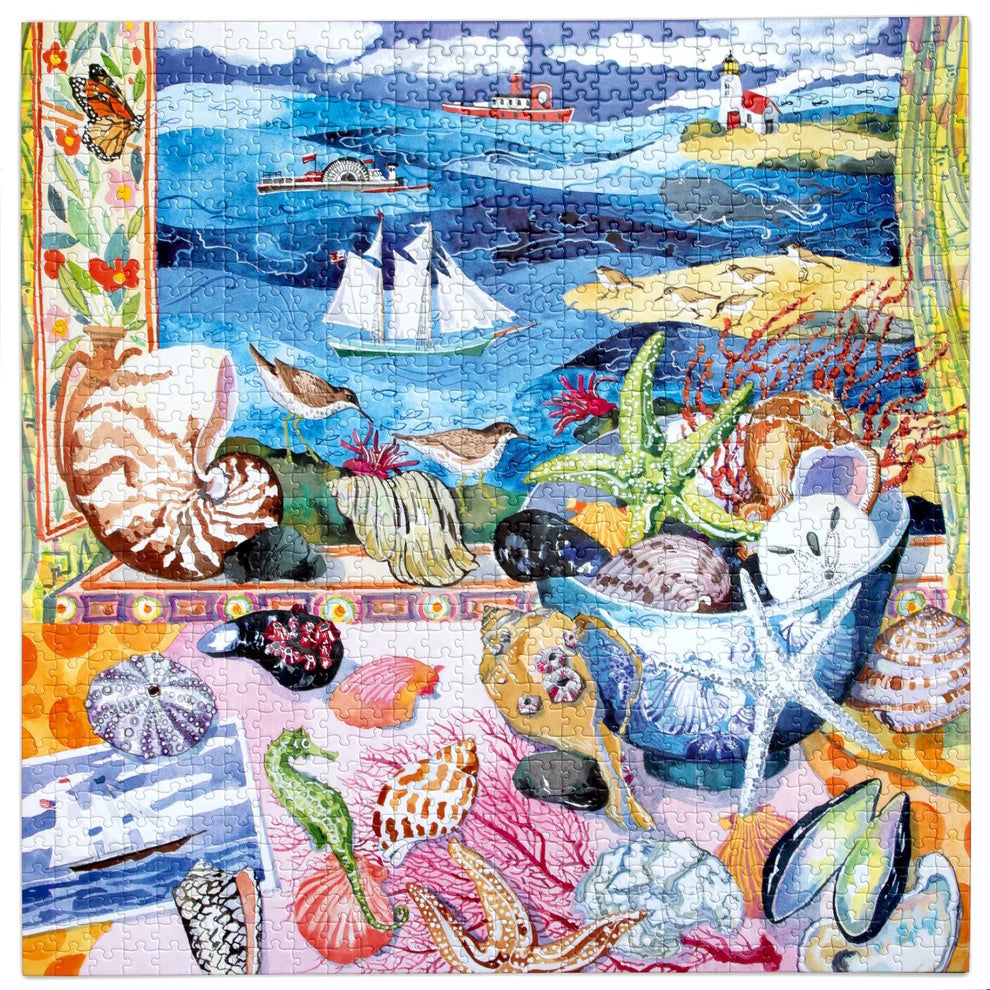 eeBoo 1000 Piece Puzzle - Seashells by the Shore