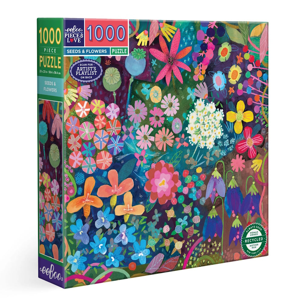eeBoo 1000 Piece Puzzle - Seeds & Flowers