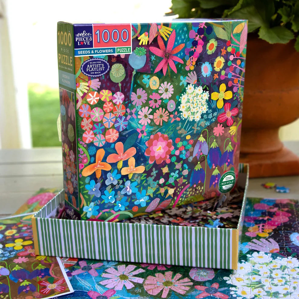 eeBoo 1000 Piece Puzzle - Seeds & Flowers