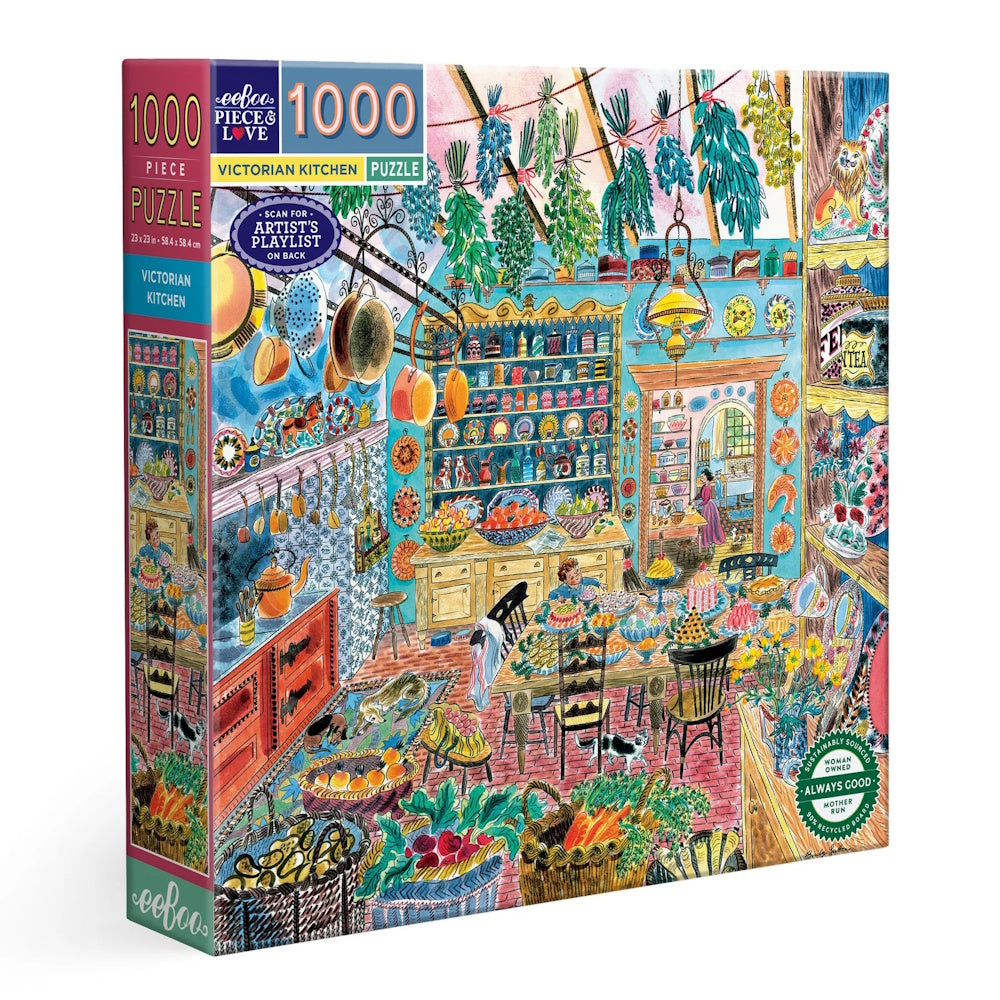 eeBoo 1000 Piece Puzzle - Victorian Kitchen
