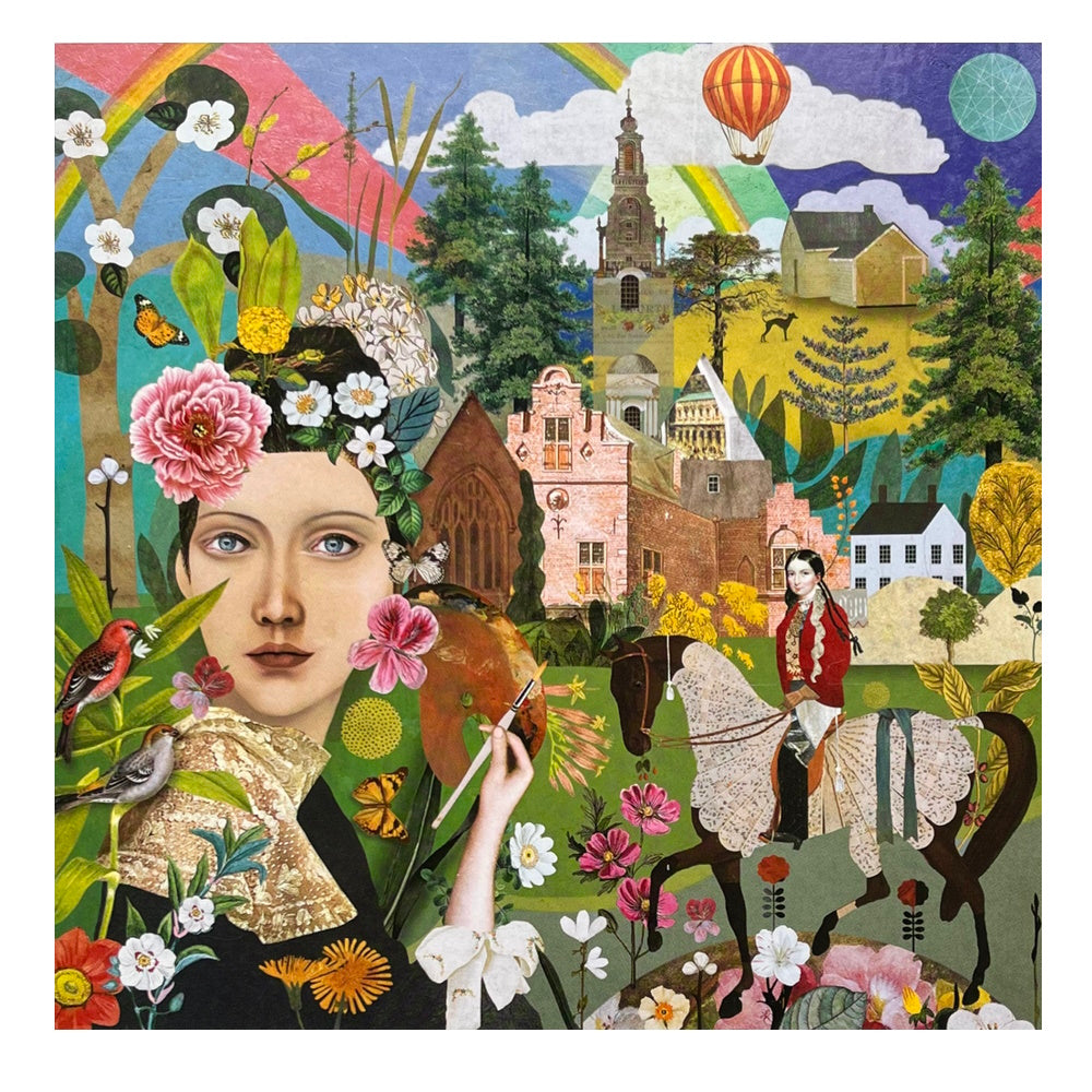 eeBoo Artist & Daughter 1000 Piece Puzzle