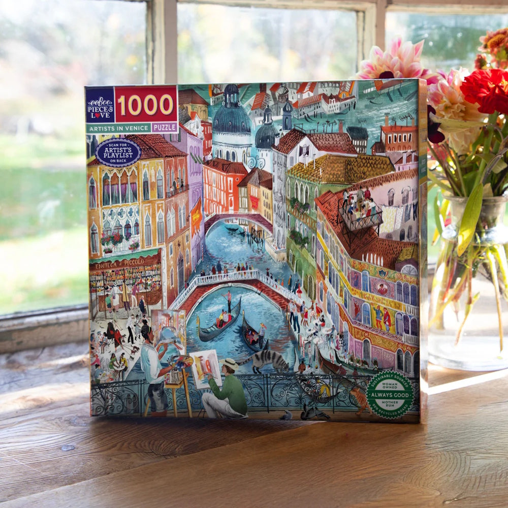 eeBoo 1000 Piece Puzzle - Artists in Venice