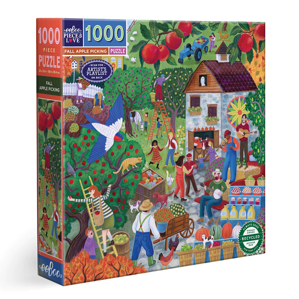 eeBoo 1000 Piece Puzzle - Fall Apple Picking