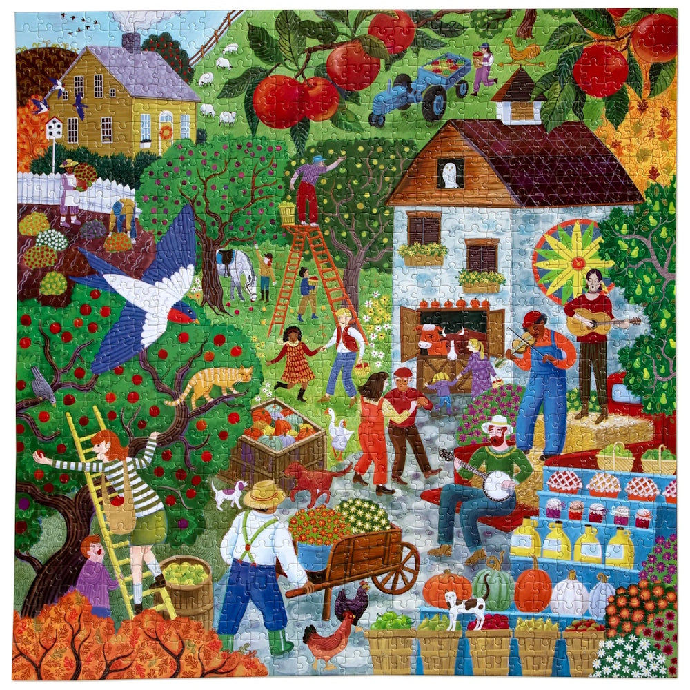 eeBoo 1000 Piece Puzzle - Fall Apple Picking
