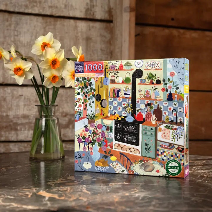 eeBoo 1000 Piece Puzzle - Morning Kitchen