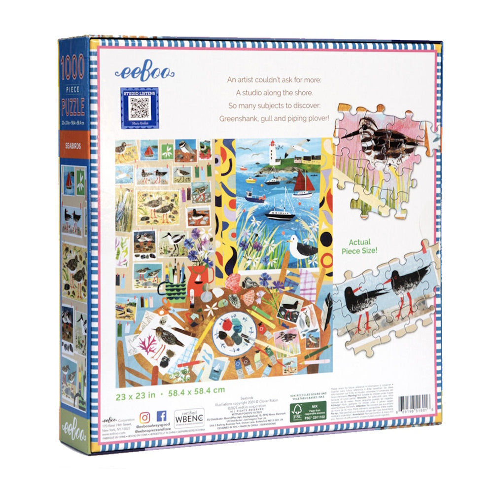 eeBoo 1000 Piece Puzzle - Seabirds