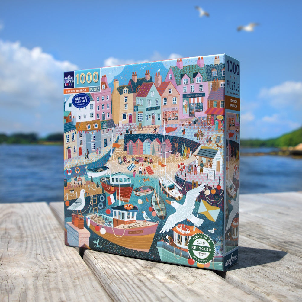 eeBoo Seaside Harbour 1000 Piece Puzzle