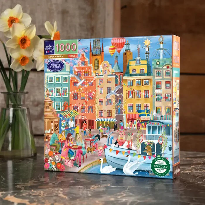 eeBoo 1000 Piece Puzzle - Stockholm