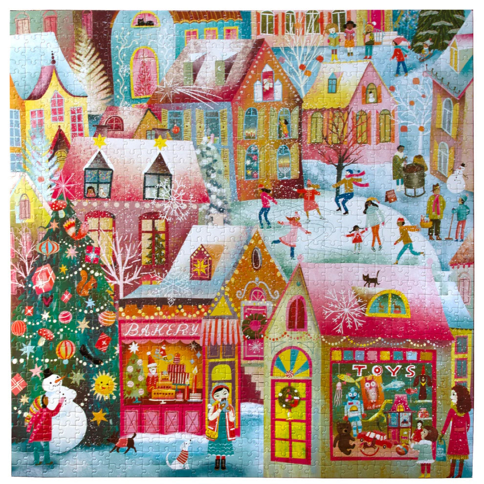 eeBoo 1000 Piece Puzzle - Holiday Village