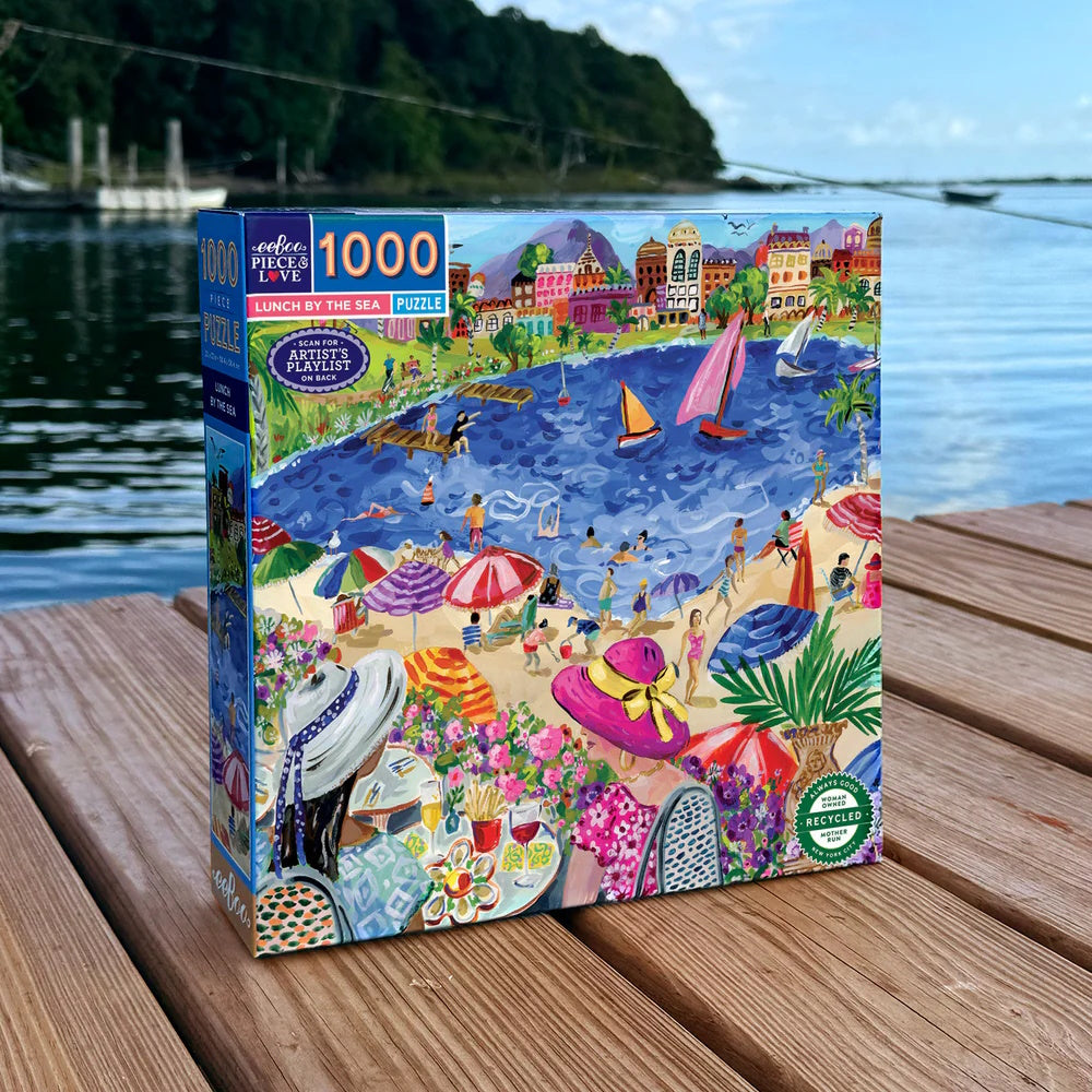 eeBoo 1000 Piece Puzzle - Lunch by the Sea