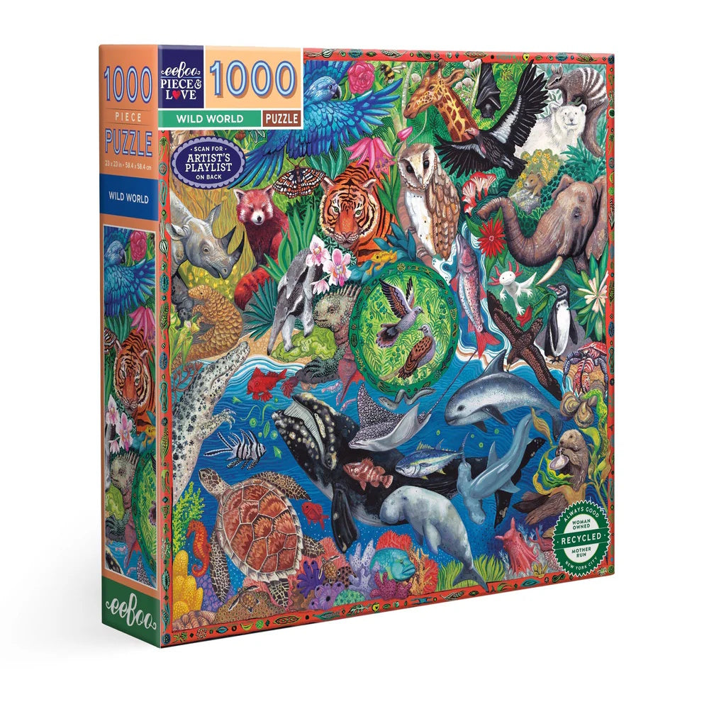 eeBoo 1000 Piece Puzzle - Wild World
