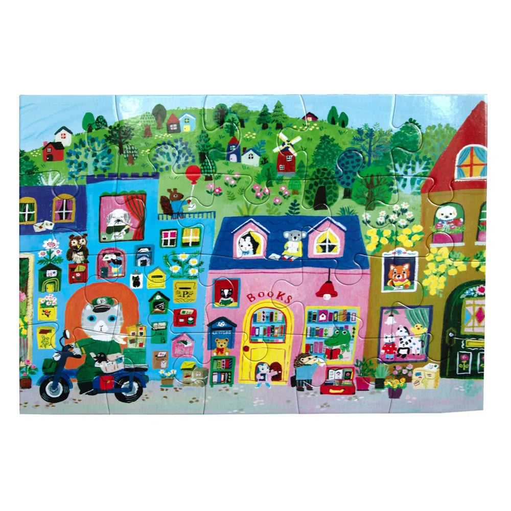 eeBoo Yumi's Village 20 Piece Puzzle