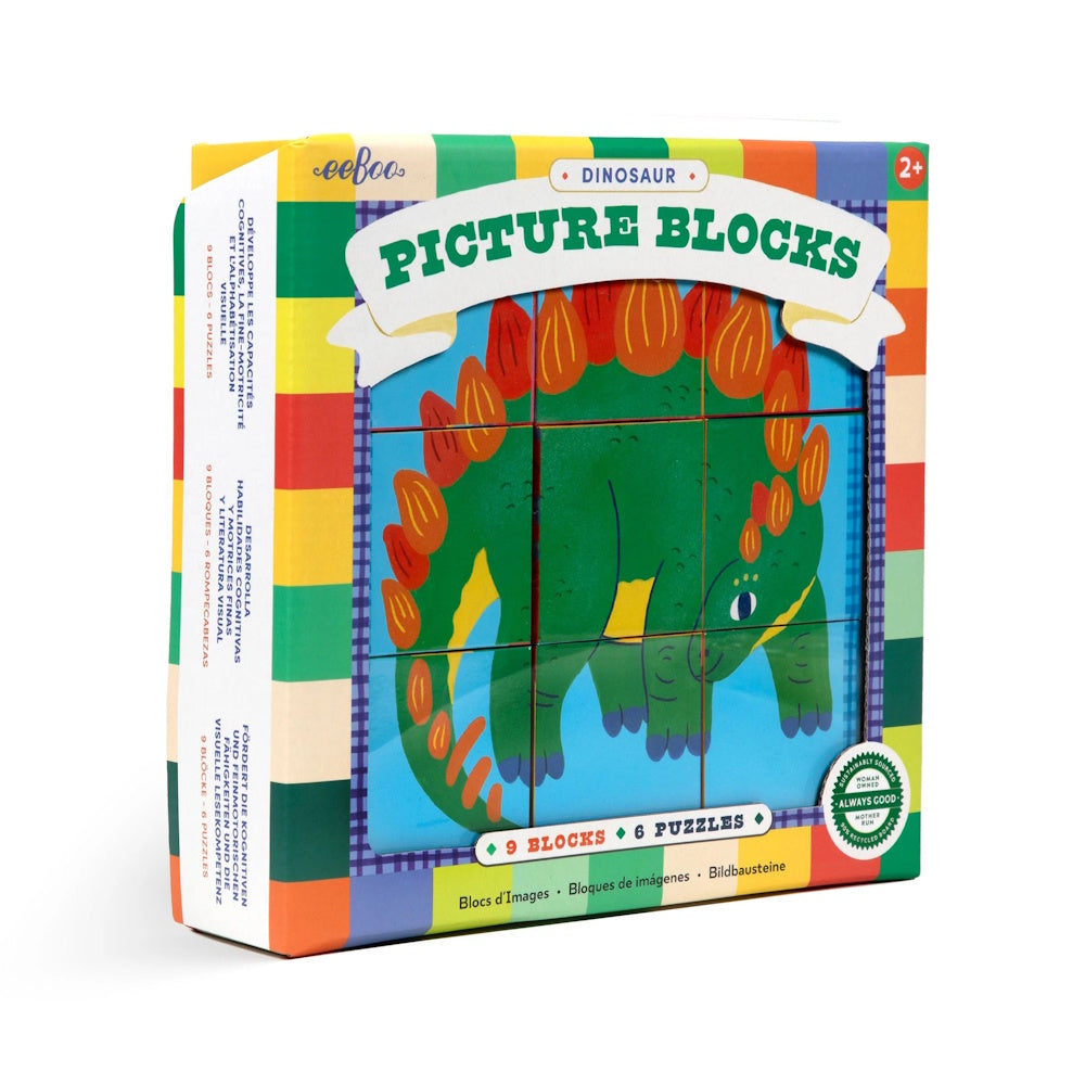 eeBoo Dinosaur Picture Blocks Puzzle