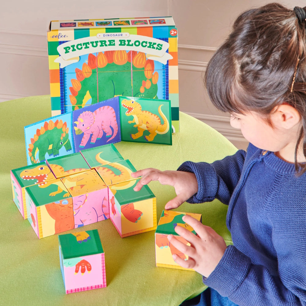 eeBoo Dinosaur Picture Blocks Puzzle