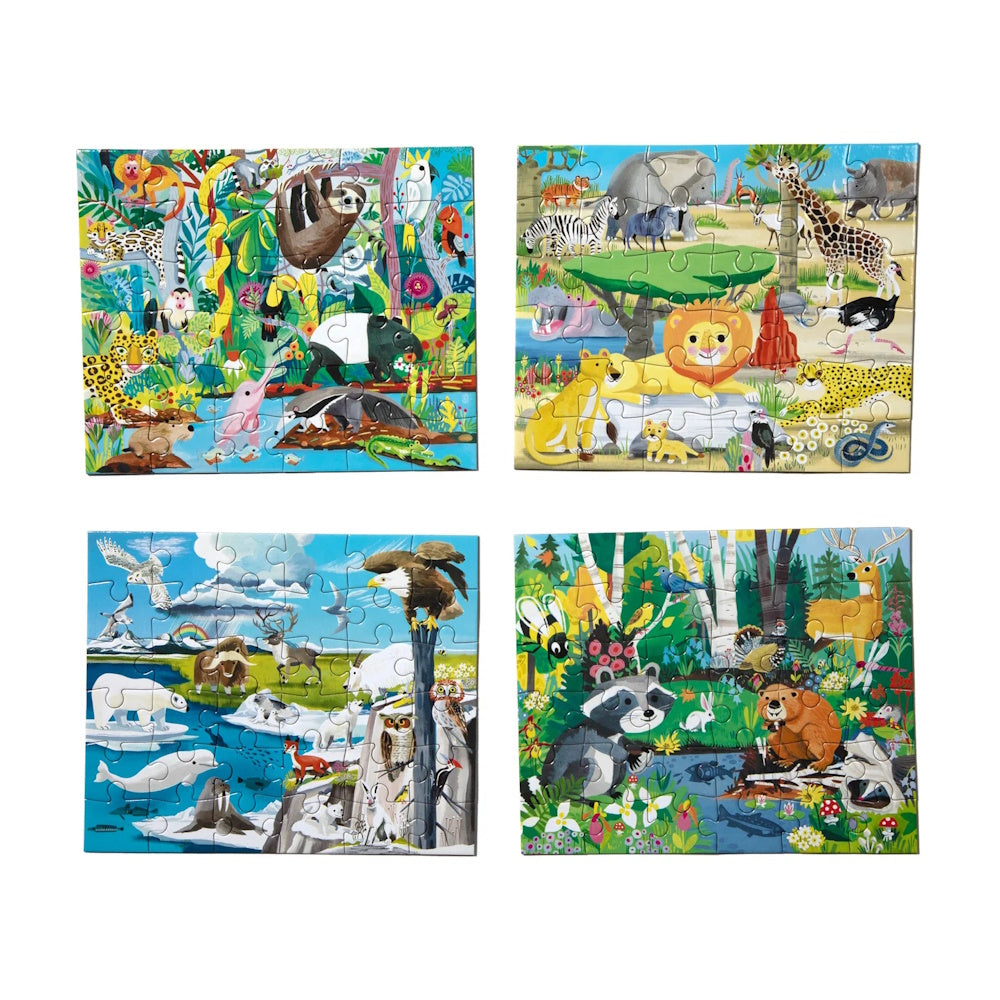 eeBoo Wild Habitats 36 Piece Mini Puzzle