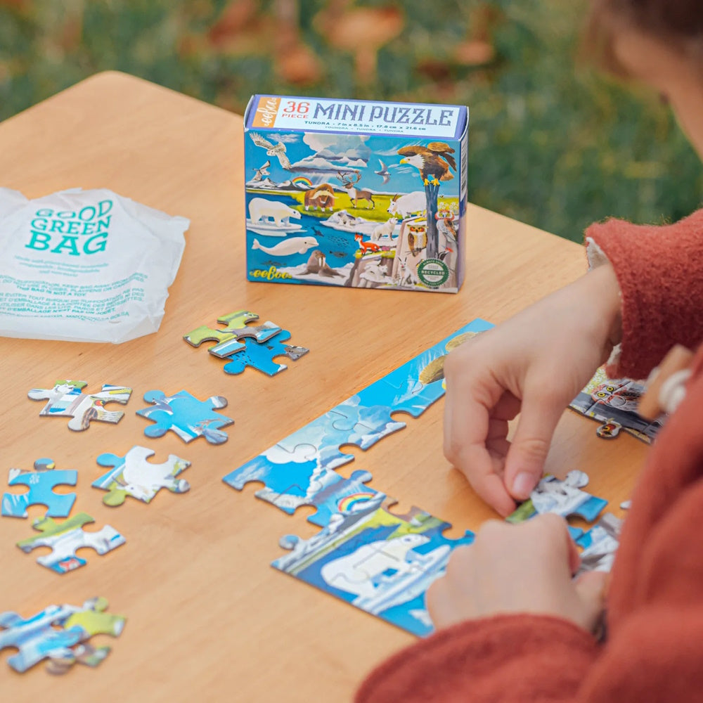 eeBoo Wild Habitats 36 Piece Mini Puzzle