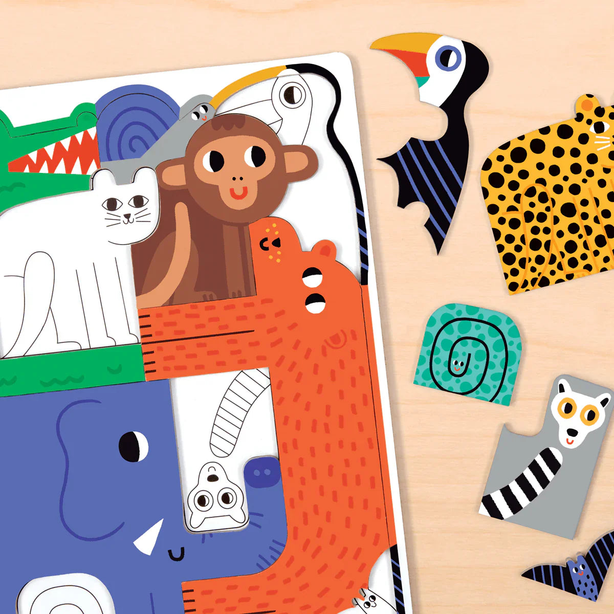 Mudpuppy Jungle We Go Together Puzzle