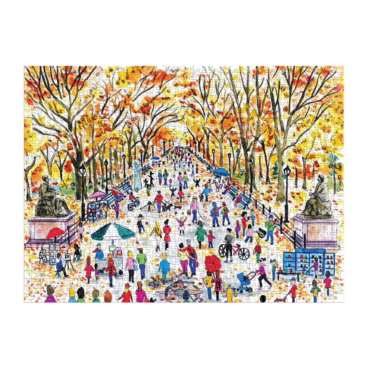 Galison 1000 Piece Jigsaw Puzzle - Michael Storrings Fall in Central Park