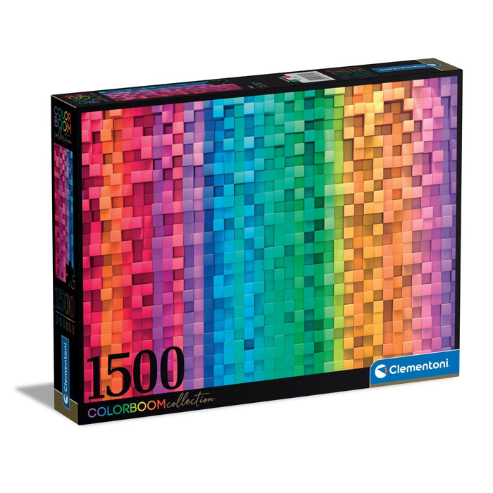 Clementoni 1500 Piece Jigsaw Puzzle - Colour Boom Collection Pixel