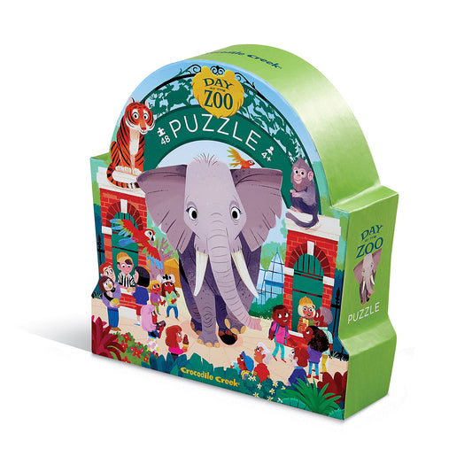 Crocodile Creek 48 Piece Puzzle - Day at the Zoo