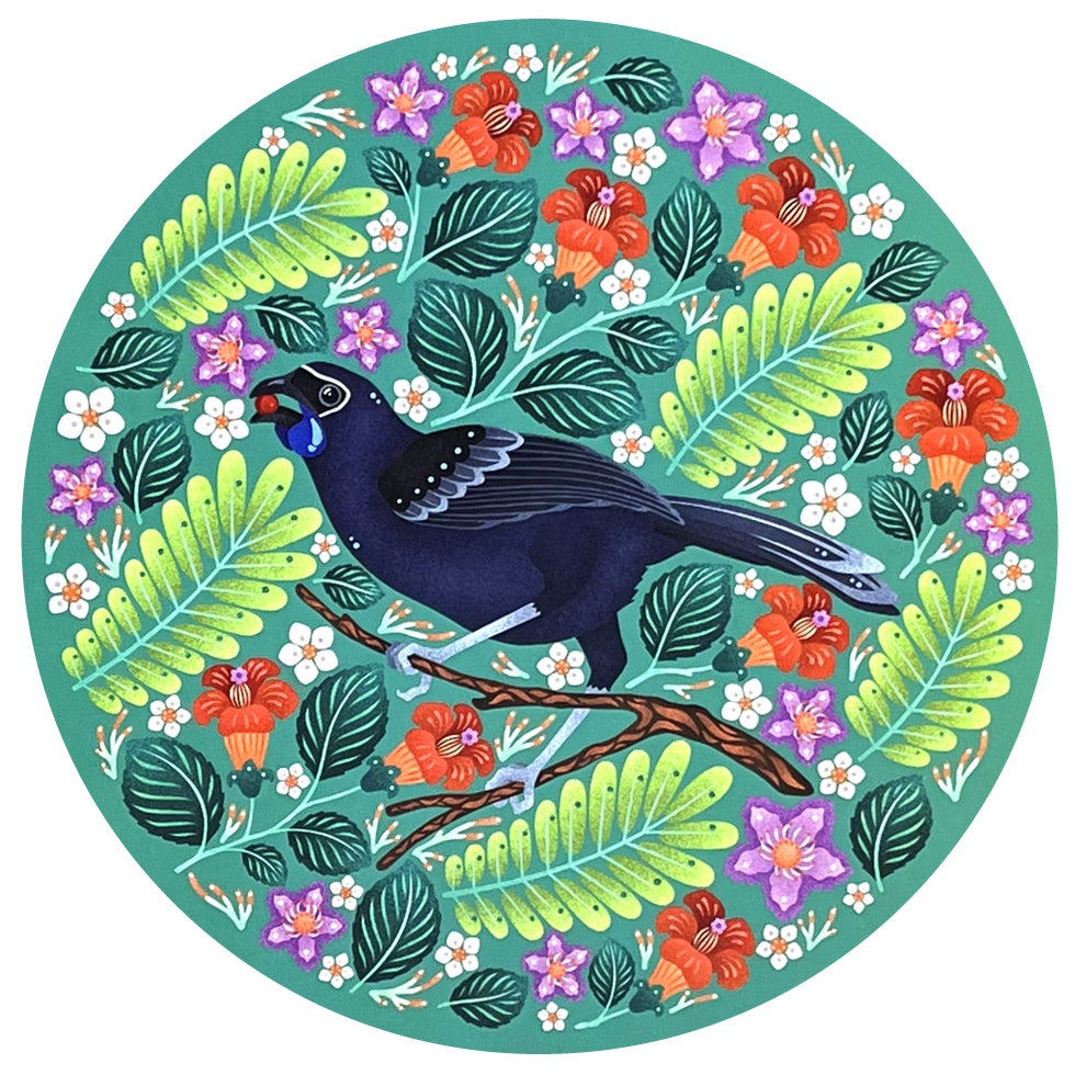 Catherine Marion Kokako 1000 Piece Round Jigsaw Puzzle
