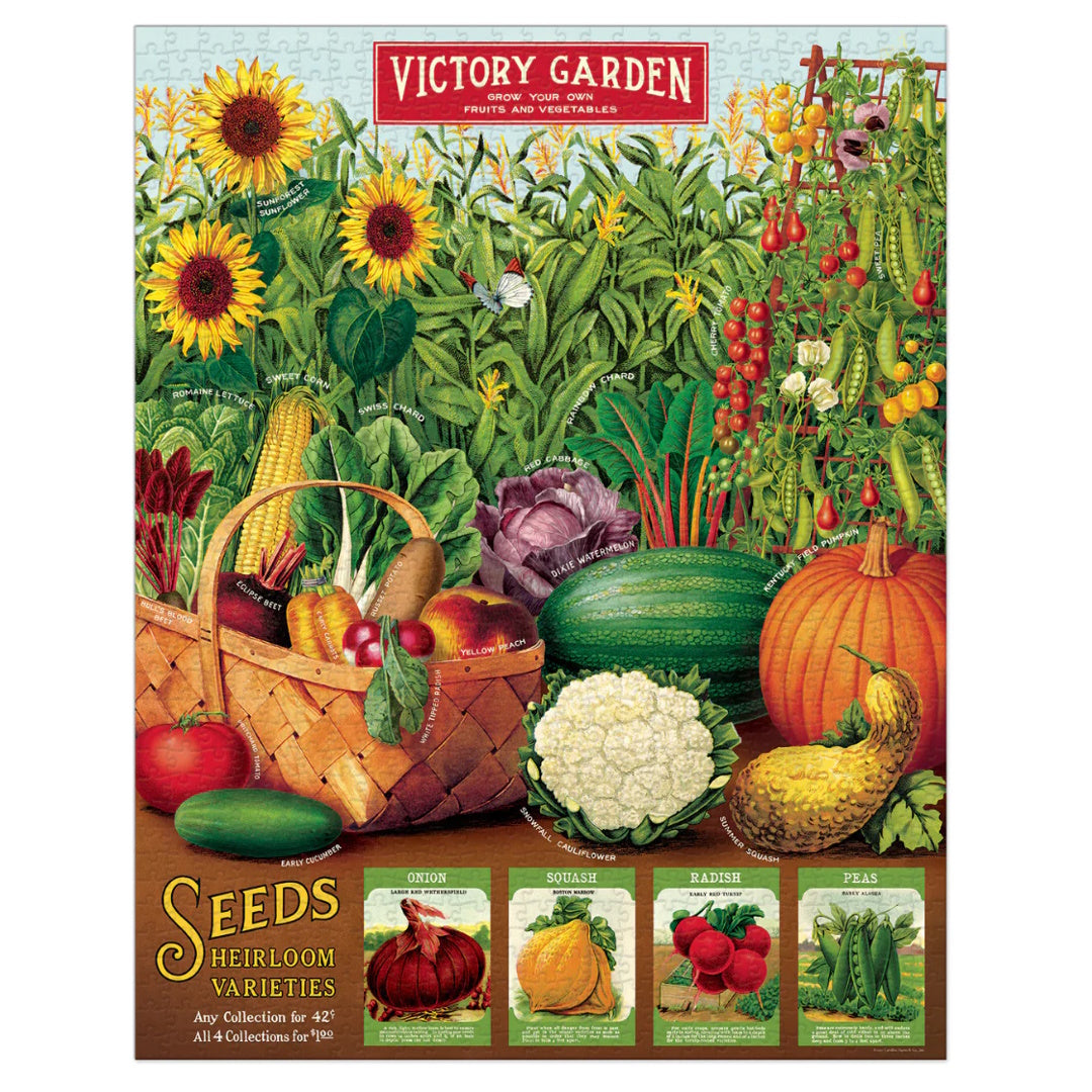 Cavallini 1000 Piece Jigsaw Puzzle - Victory Garden