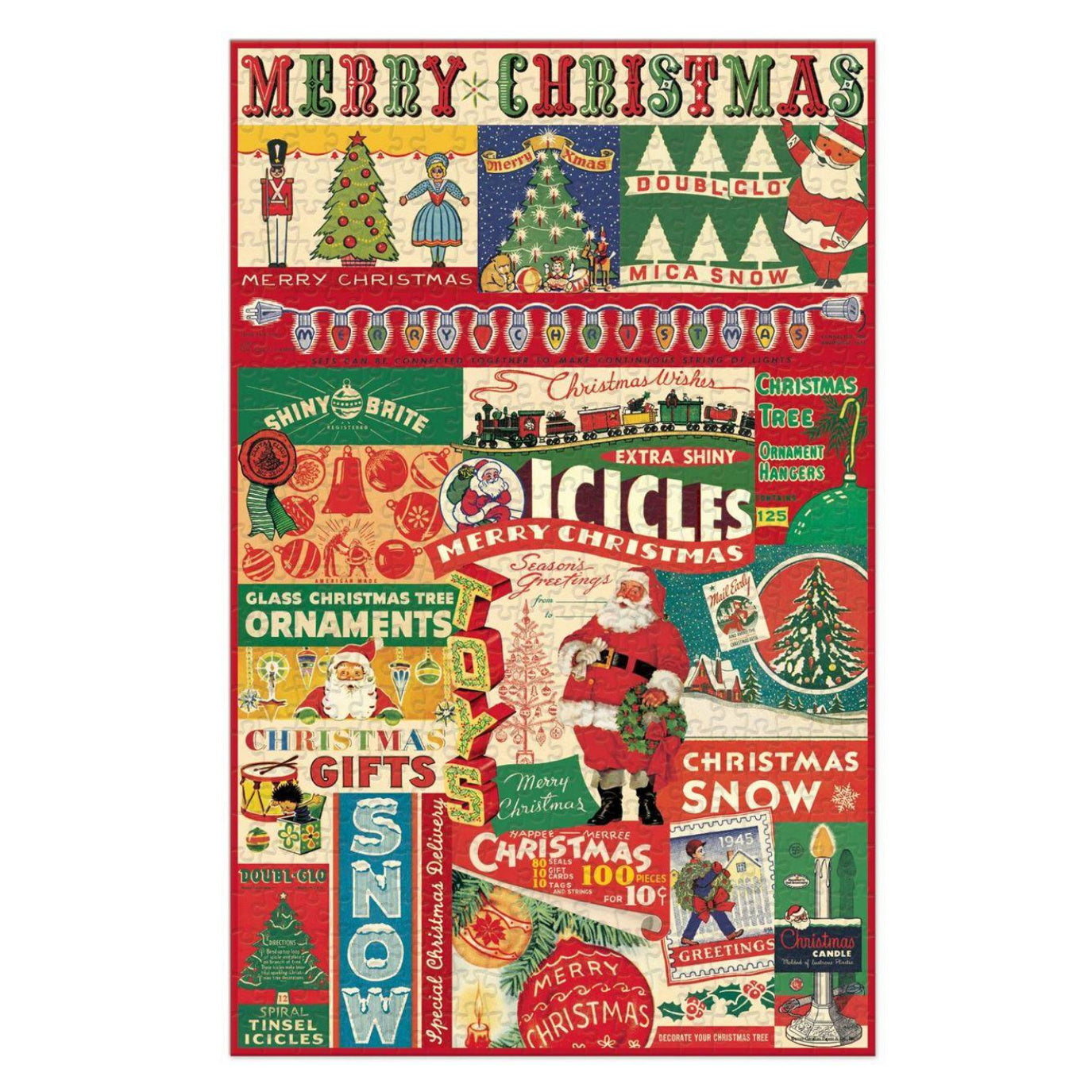 Cavallini Vintage Christmas - 500 Piece Jigsaw Puzzle