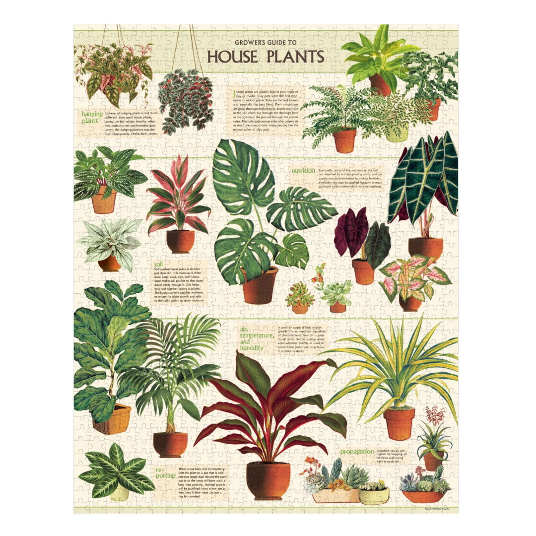 Cavallini House Plants - 1000 Piece Jigsaw Puzzle