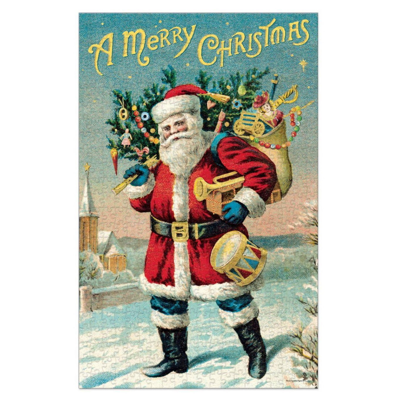 Cavallini Vintage Santa Claus - 500 Piece Jigsaw Puzzle