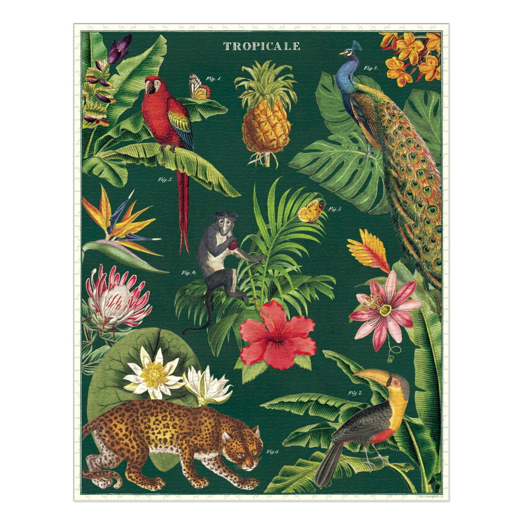 Cavallini Tropicale - 1000 Piece Jigsaw Puzzle