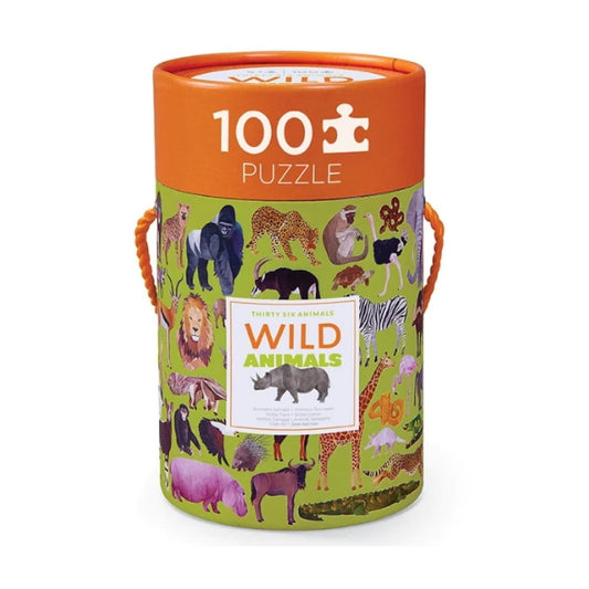Crocodile Creek 100 Piece 36 Animals Puzzle - Wild Animals