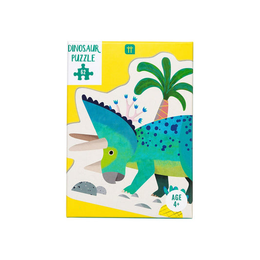 Triceratops Dinosaur Shaped 62 Piece Jigsaw Puzzle