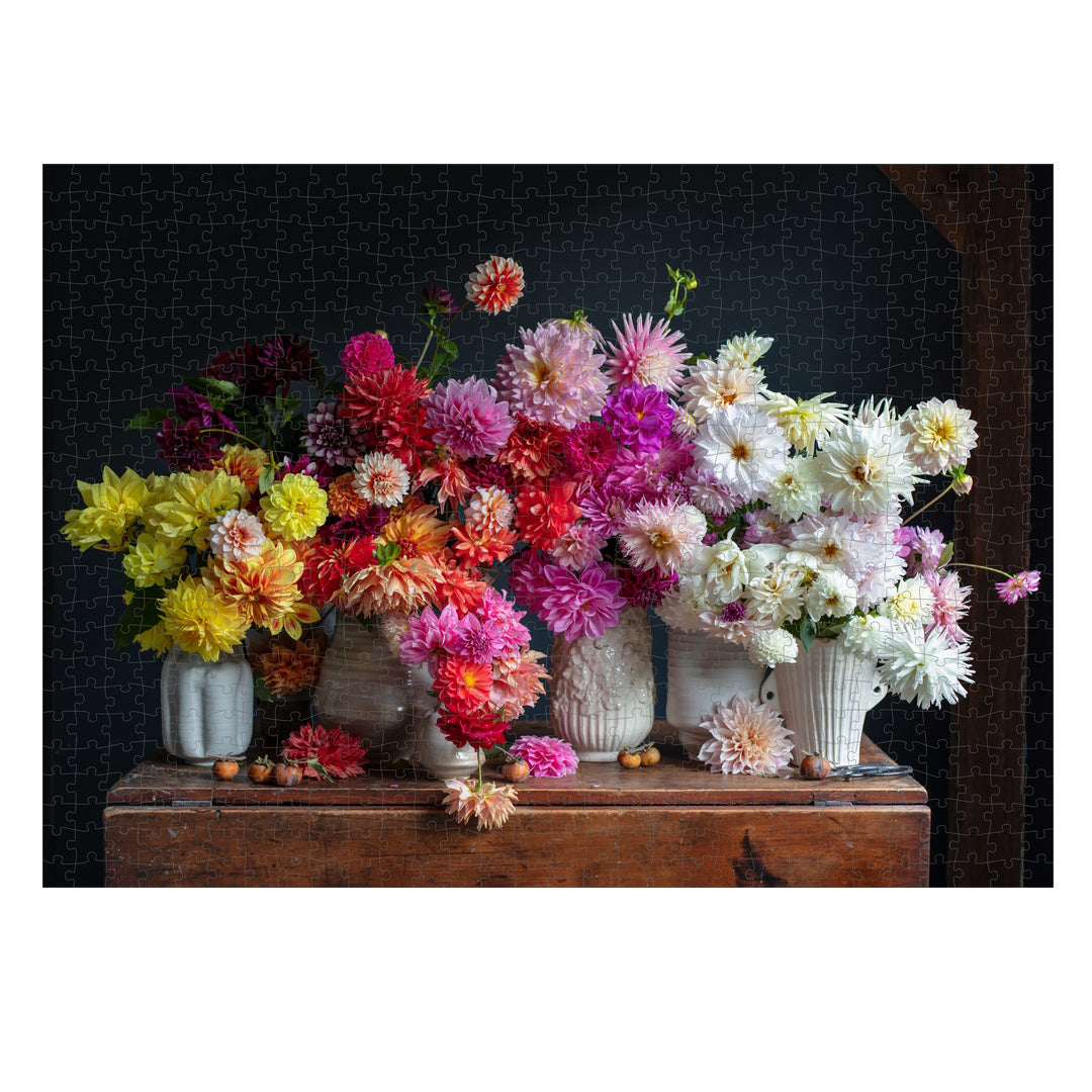 Dahlias 750 Piece Puzzle