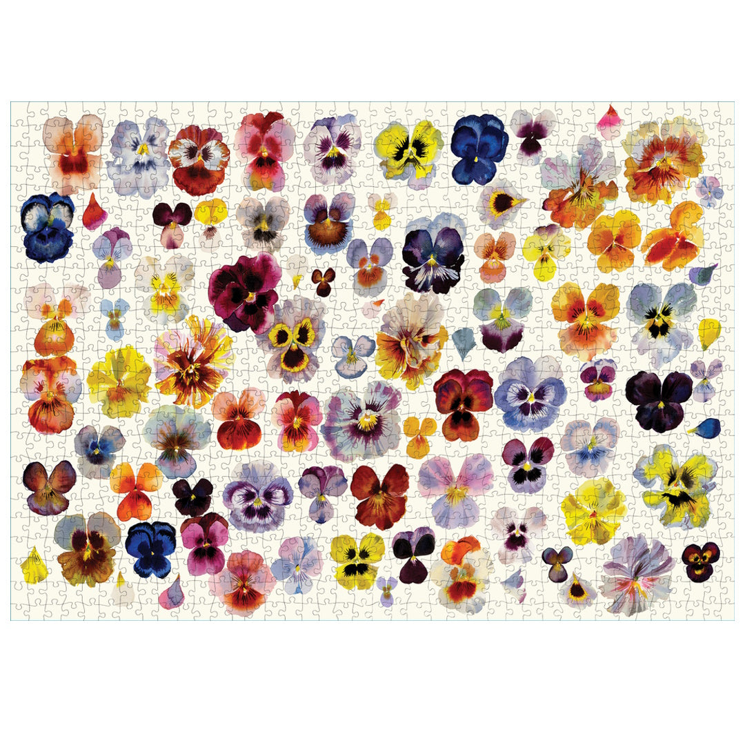 A Field of Pansies 1000 Piece Puzzle