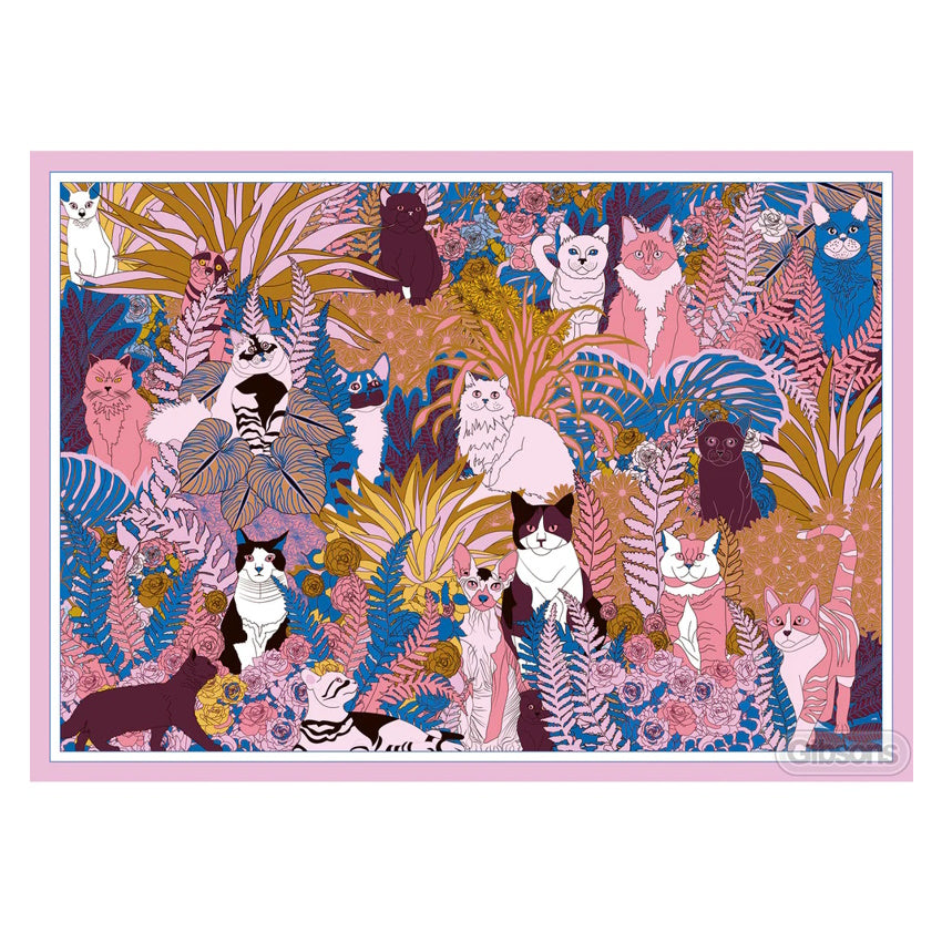 Gibsons 1000 Piece Jigsaw Puzzle - Purrfect Plants