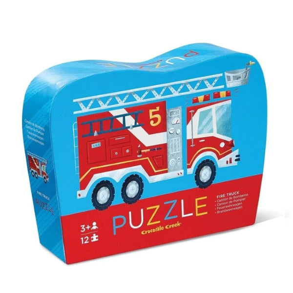 Crocodile Creek 12 Piece Mini Puzzle - Fire Truck