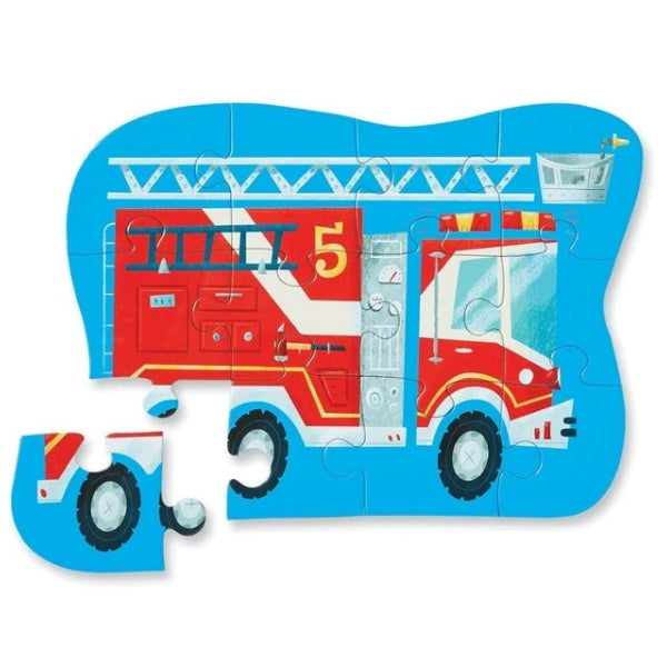 Crocodile Creek 12 Piece Mini Puzzle - Fire Truck