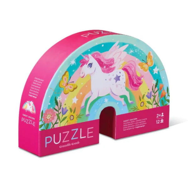 Crocodile Creek 12 Piece Mini Puzzle - Sweet Unicorn