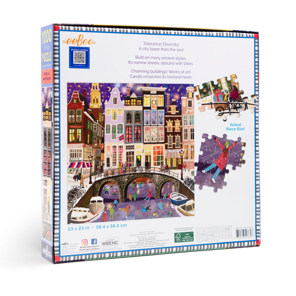 eeBoo Magical Amsterdam 1000 Piece Puzzle