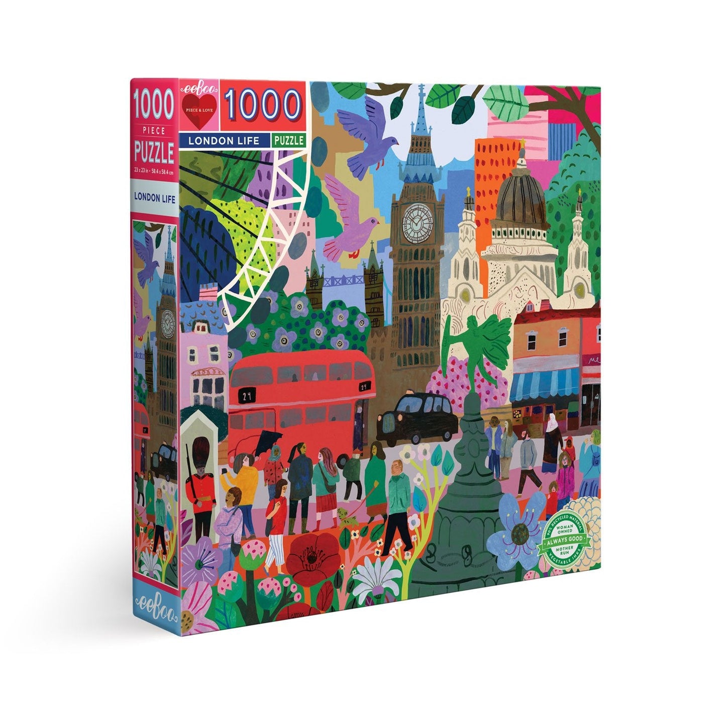 eeBoo London Life 1000 Piece Puzzle
