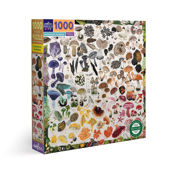 eeBoo Mushroom Rainbow 1000 Piece Puzzle