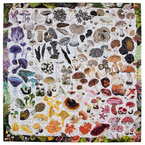 eeBoo Mushroom Rainbow 1000 Piece Puzzle