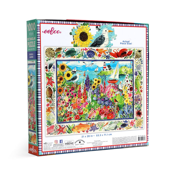 eeBoo Seagull Garden 1000 Piece Puzzle