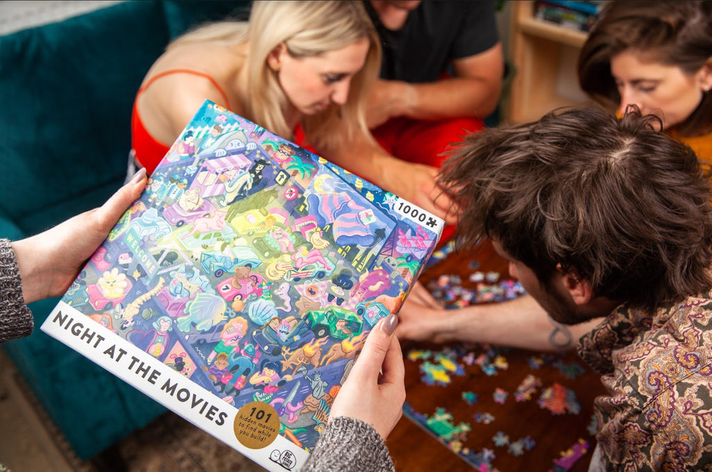 Night at the Movies Puzzle & Game - 1000 Piece