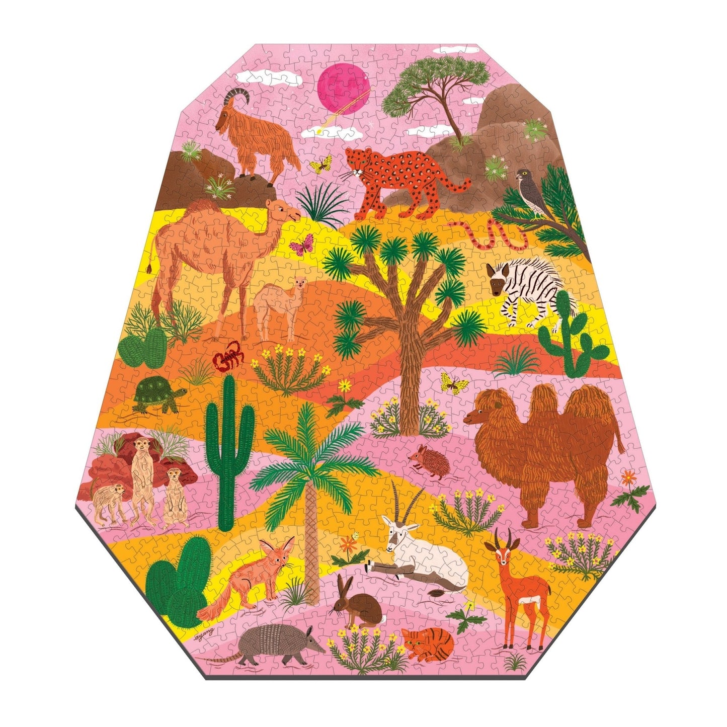 Desert Terrarium 750 Piece Shaped Puzzle