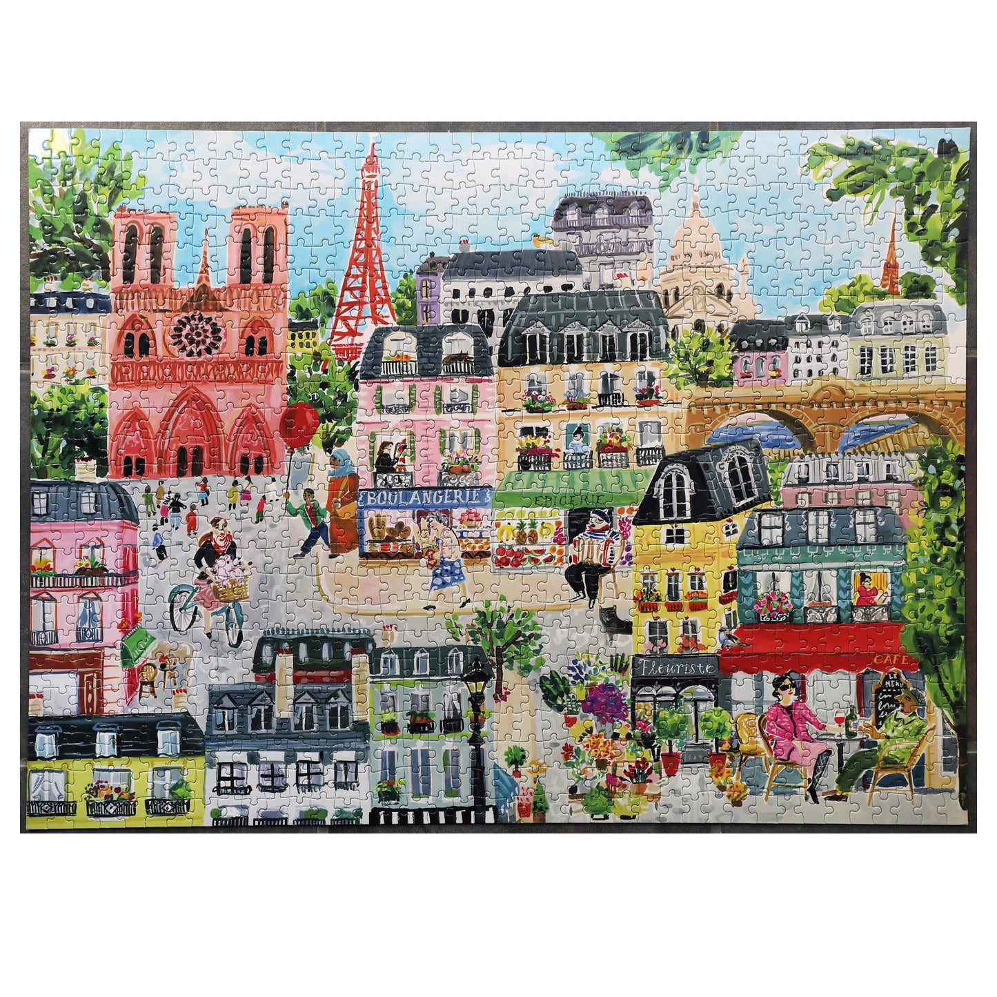 eeBoo Paris in a Day 1000 Piece Puzzle