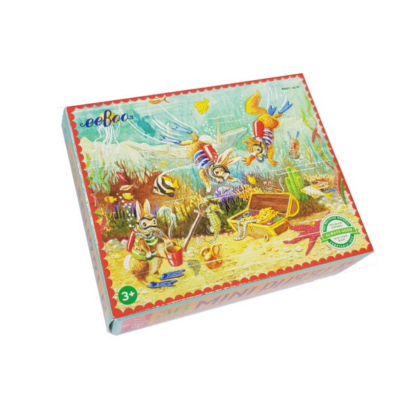 eeBoo Finding Treasure 36 Piece Mini Puzzle