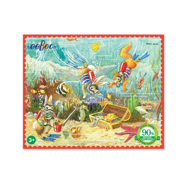 eeBoo Finding Treasure 36 Piece Mini Puzzle