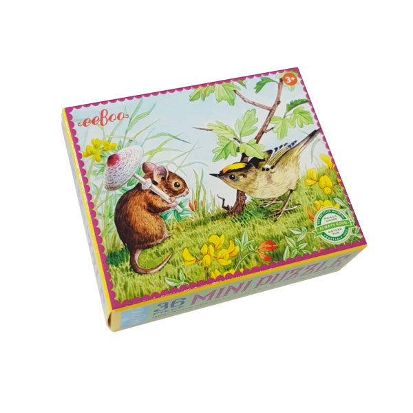 eeBoo Mushroom Umbrella 36 Piece Mini Puzzle