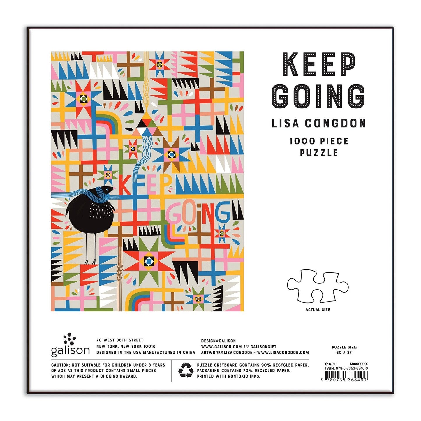 Keep Going 1000 Piece Jigsaw Puzzle